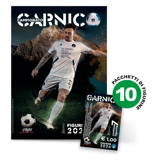 Album figurine <br> + 10 pacchetti <br> <h3>(1 pacchetto contiene 7 figurine)</h3>